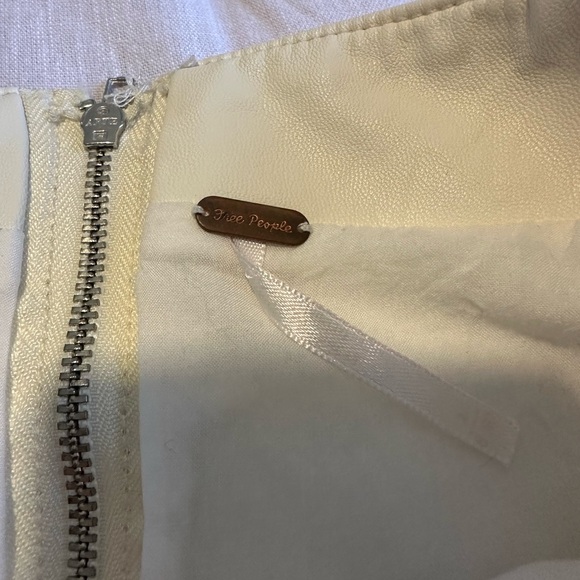 White Leather skirt - free people - Picture 6 of 6